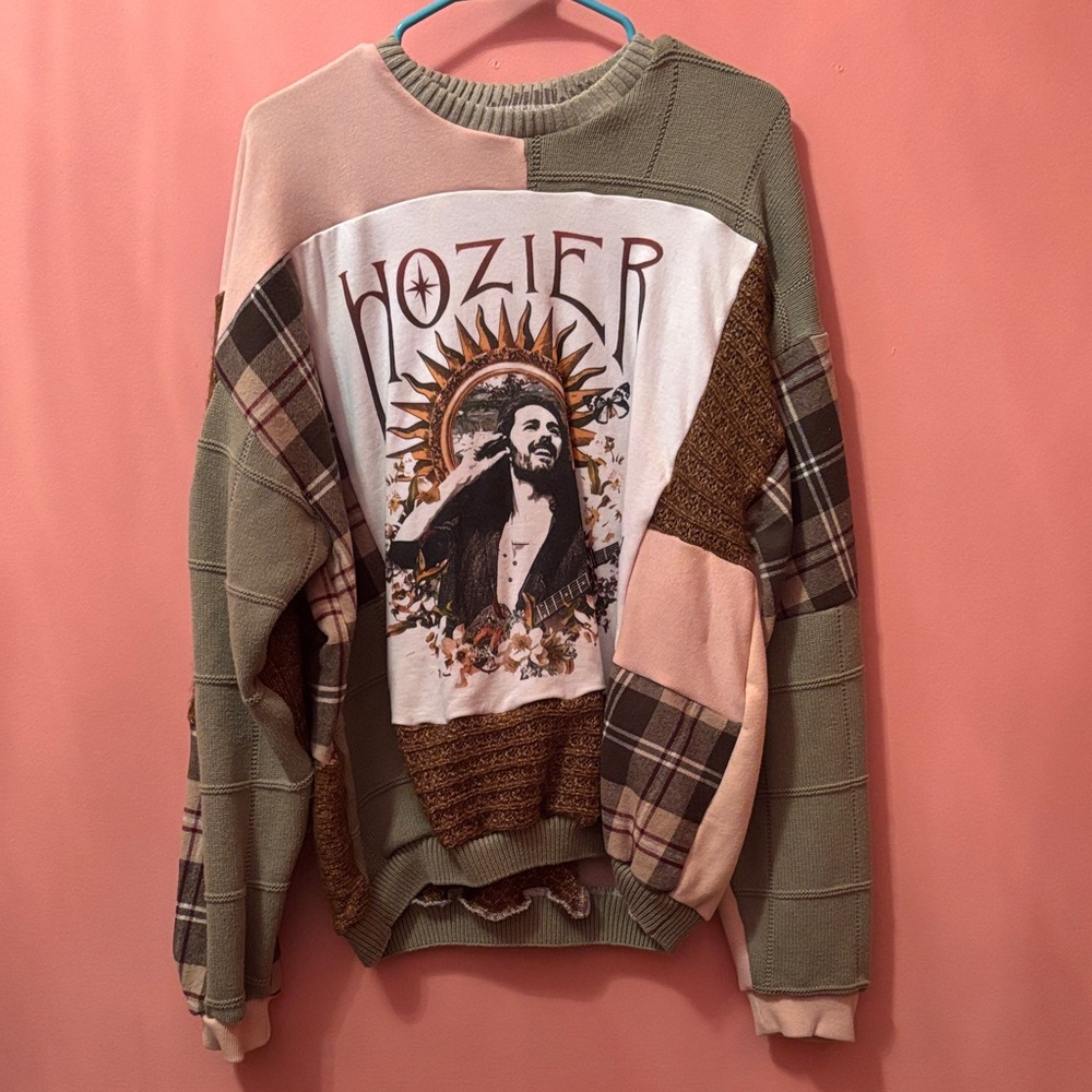 HOZIER Patchwork Graphic Crewneck